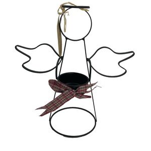 New Metal Wire Angel Candle Votive Holder Christmas 10" Cherrydale Farms